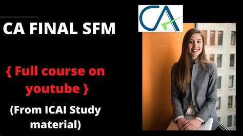 CA Final SFM CHAPTER 6 FOR JAN MAY NOV 21 FULL SM COVERED YouTube