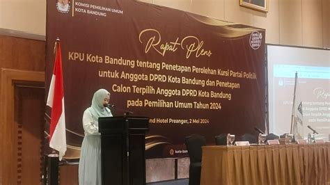 KPU Resmi Tetapkan Anggota DPRD Kota Bandung Terpilih Periode 2024 2025