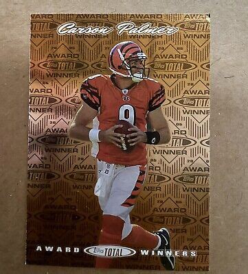 Topps Total Award Winners Aw Carson Palmer Cincinnati Bengals