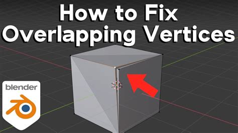 How To Fix Overlapping Vertices In Blender Tutorial Youtube