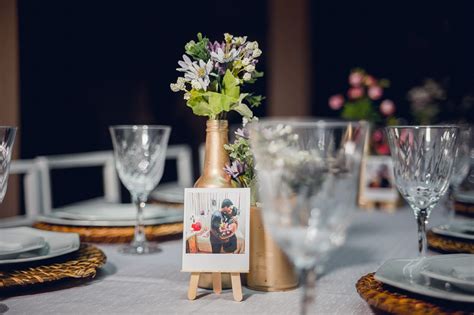 Centro De Mesa Casamento Barato - Centro de mesa de Noivado, simples e barato
