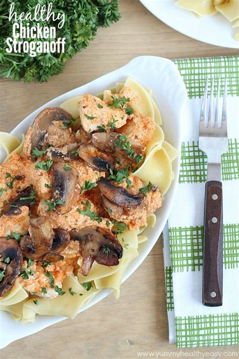 Healthy Chicken Stroganoff Yummy Healthy Easy