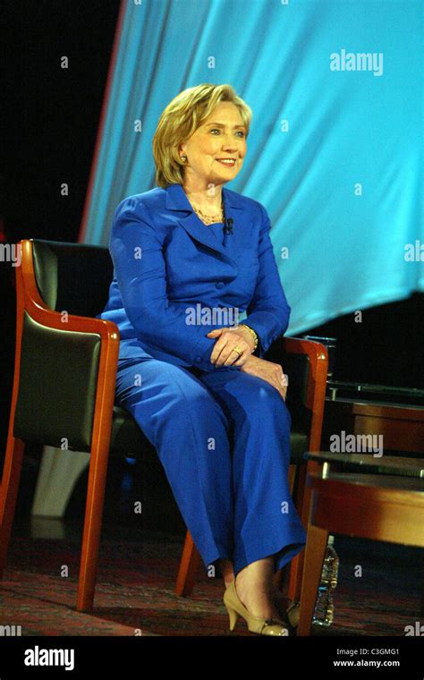 Secretary Hilary Clinton Participates In A Discussion With Secretary Of Defense Robert Gates On