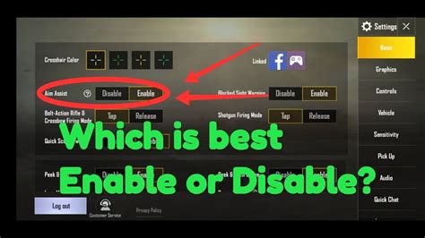 What Is Aim Assist Enable Or Disable Pubg Mobile YouTube