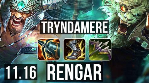 Tryndamere Vs Rengar Top Quadra Games M Mastery