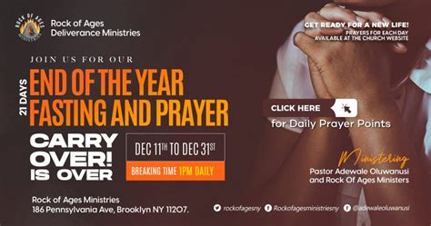 End Of The Year Fasting And Prayer Session Archives Rock Of Ages