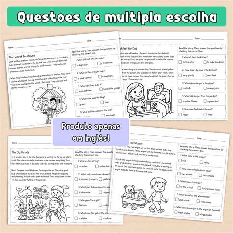 Texto Com Interpretação Em Ingles - 20 Atividades de Interpretação de Texto em Inglês - Reading ...