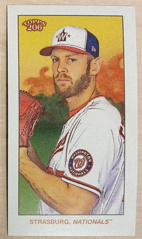 Stephen Strasburg Topps T Wave Tolstoi Back