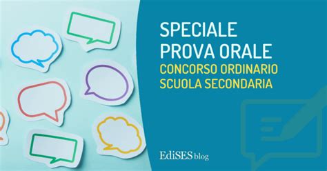 Speciale Prova Orale Concorso Ordinario Scuola Secondaria