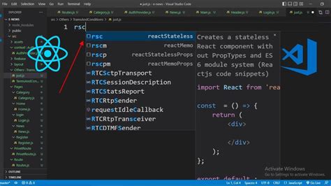 Reactjs Snippets How To Use Rsc Code Snippets For React Development
