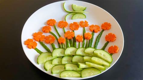 Beautiful Salad Decoration Ideas Salad Decoration With Cucumber And