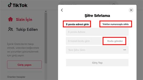 TikTok a giriş yapamıyorum TikTok hesap kurtarma nasıl yapılır