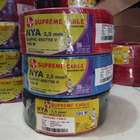 Jual Kabel Listrik Nya X Mm Supreme Tunggal Roll M Di Lapak