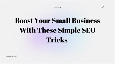 Boost Your Small Business With These Simple Seo Tricks