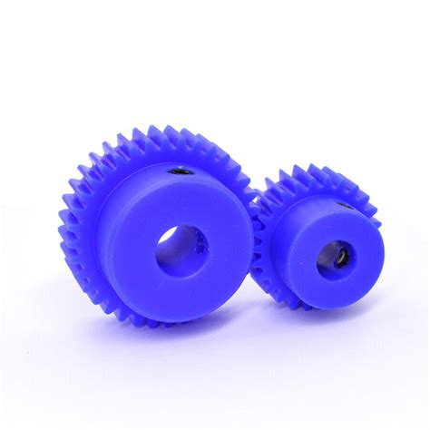 1 Modul Blue Nylon Spur Gear 15 60T Bore 5 12mm Pinion Gear With Step