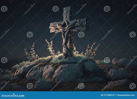 Good Friday With Cross Background Christian Holiday Commemorating The Crucifixion Of Jesus And