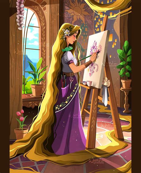 Pintura Da Rapunzel - Pintura De Rapunzel