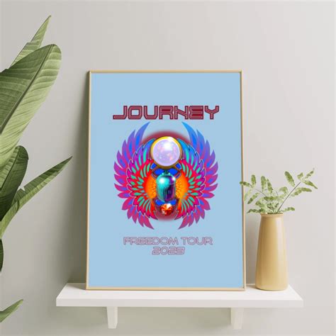 Journey Freedom Tour 2023 Poster Set, Journey 50th Anniversary, Journey Tour 2023 Poster Set ...