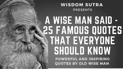 The Wise Man Said 25 Famous Quotes That Everyone Should Know