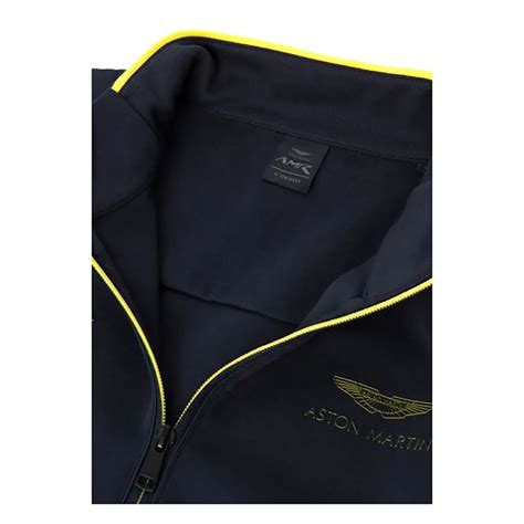 Hackett Aston Martin Team Track Full Zip Sweatshirt Blue Dressinn