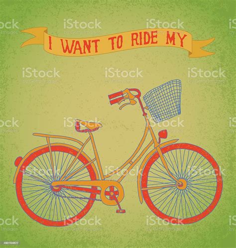 I Want To Ride My Bicycle Stock Illustration Download Image Now