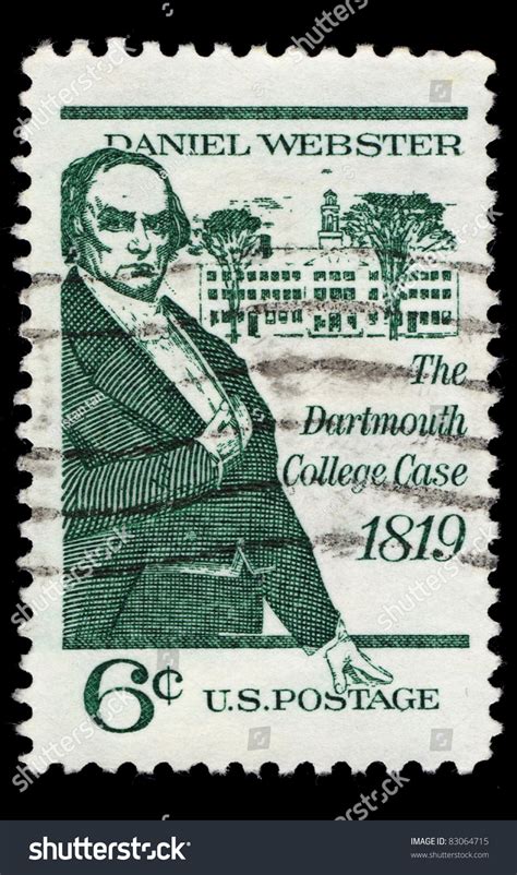 Usa Circa 1969 A Stamp Printed In The Usa Shows Daniel Webster The