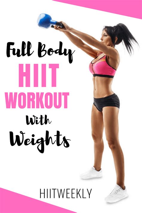 25 Minute Full Body Hiit Workout With Weights Hiitweekly