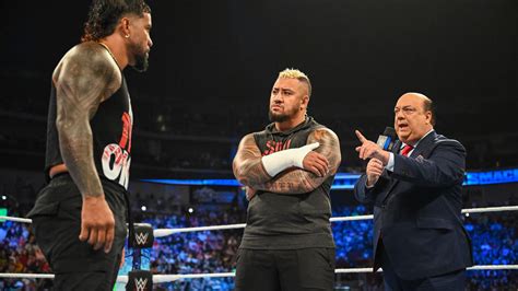 Jey Uso Solo Sikoa And Paul Heyman Friday Night Smackdown June