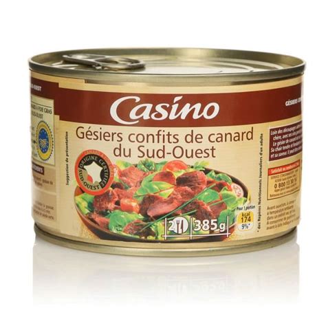 Gésiers Confits de Canard 385g Cdiscount Au quotidien