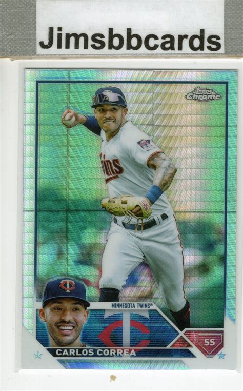 2023 Topps Chrome Carlos Correa Prism Refractor READ EBay