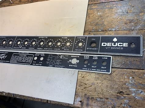 Peavey Deuce Vt Front And Rear Panels Reverb