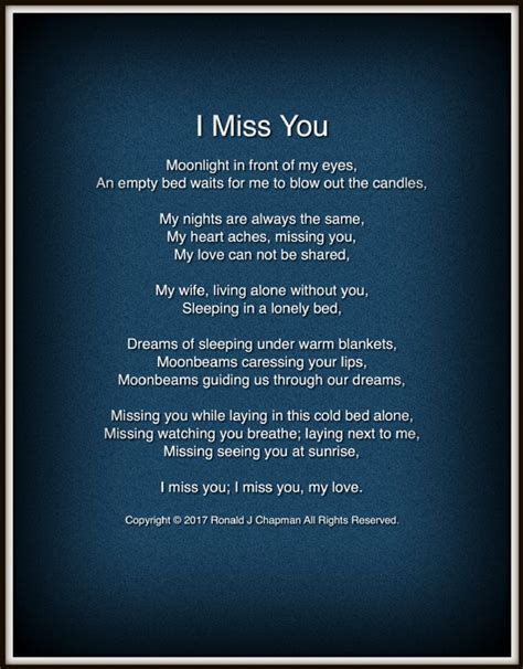 Missing You Rip Poems