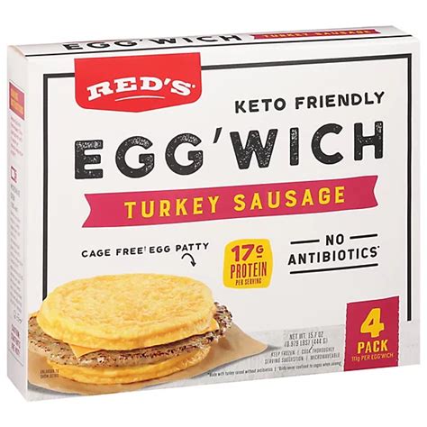 Reds Sandwich Egg Turkey Sausage 4pc 156 Oz Safeway