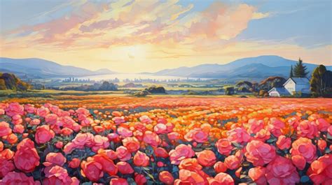 Premium AI Image Provence Morning Vibrant Illustrations Of A Begonia