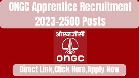 Ongc Apprentice Recruitment 2023 2500 Posts Notification Out Apply Now