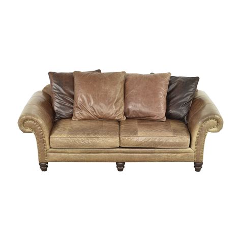 Bernhardt Nailhead Roll Arm Sofa 89 Off Kaiyo