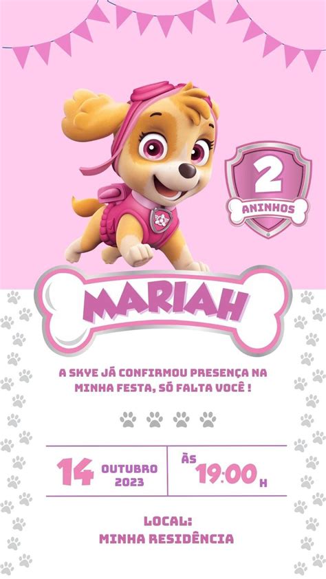 Pin de José Matheus en CONVITE ANIMADO Fiesta de la patrulla canina