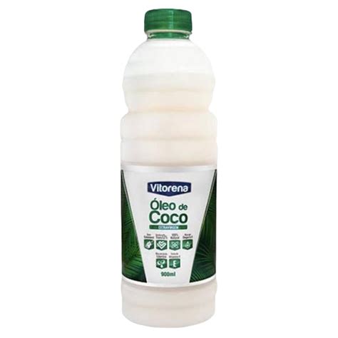 Óleo de Coco Sem Sabor Extra Virgem 900ml vitorena em Promoção