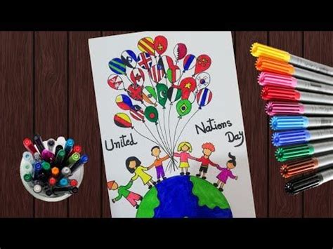 united nations day drawing / united nations day poster /united nations day Chart … | United ...