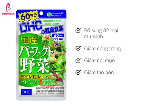 Viên Uống Bổ Sung 32 Loại Rau Củ DHC Premium Nhật Bản 60 Ngày