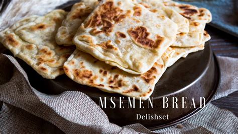 Msemen Bread Recipe Moroccan Cuisine Moroccan Pancakes Rghaif Youtube