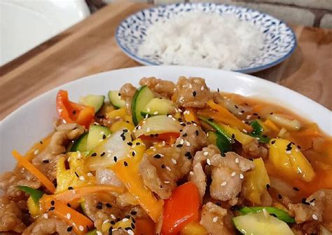 Resep Sweet And Sour Pork Babi Asam Manis Oleh Bhams12 Cookpad