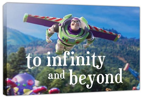 To Infinity And Beyond Buzz Lightyear Wall Art Canvas Print Etsy