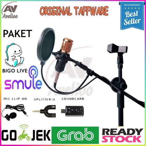 Promo Paket Kumplit Mic Condenser Bm 800 Stand Lantai Soundcard