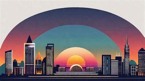 Premium AI Image | Stunning Sunset over Cityscape