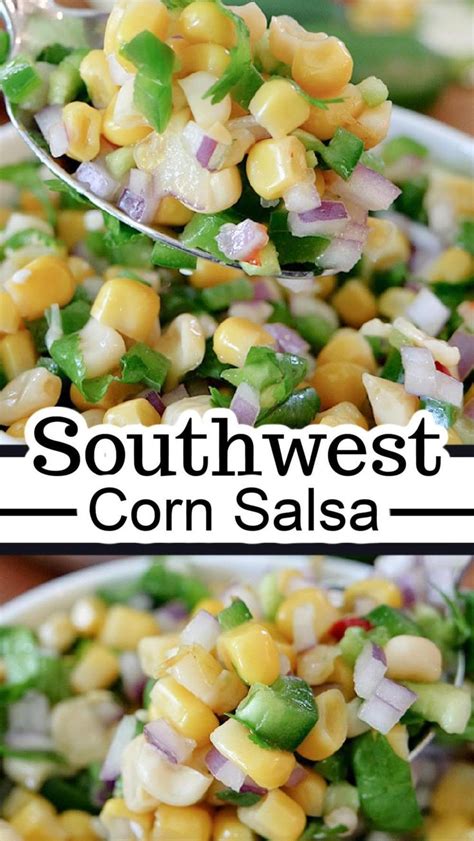 Tasty Tex Mex Corn Salsa Dinner Recipes Corn Salsa Corn Salsa Recipe