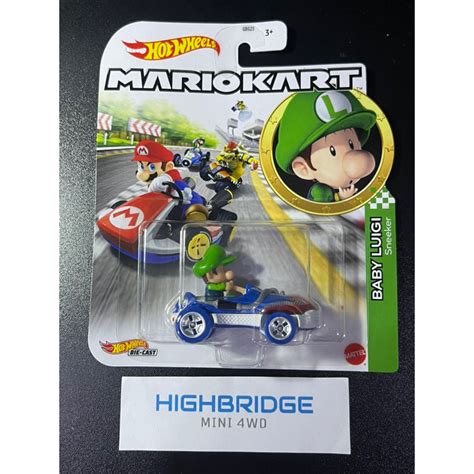 Hot Wheels Mario Kart Hdb Gbg Baby Luigi Sneakers Shopee Philippines