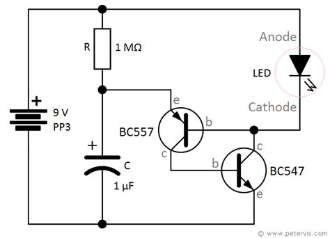 Single Transistor Led Flasher Circuit