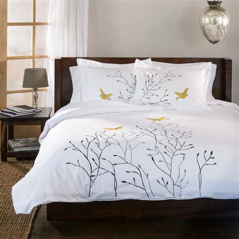 Swallow Cotton 3 Piece Duvet Cover Set By Superior Gold Duvet Cover