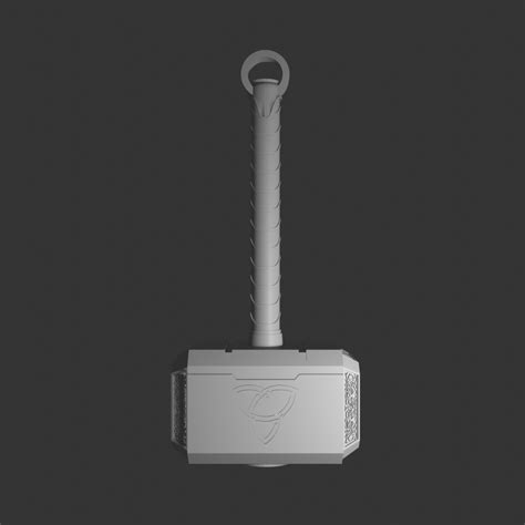 Archivo STL gratis Martillo de Thor de Marvel Mjölnir Objeto de